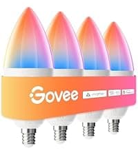 Govee Smart Light Bulbs, 1200 Lumens Dimmable BR30 Bulbs, RGBWW Color Changing Light Bulb, Flood Light Bulbs Work with Alexa, Google Assistant, WiFi & Bluetooth LED Bulbs, Music Sync, 2 Pack