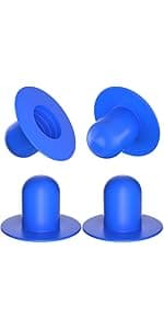 4 PCS Swimming Pool Pump Strainer Hole Plug Replacement for Bestway & Intex Pools Ground Swimming Plug Wall Plug Stopper (Black)