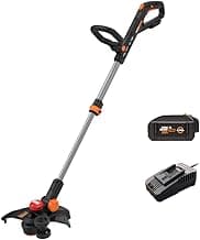 Worx Nitro 20V 13" Cordless String Trimmer with Brushless Motor, 3-in-1 Grass Trimmer Edger Mini-Mower, Lightweight Weed Trimmer COMMAND FEED Instant Line Advancement WG173– Battery & Charger Included
