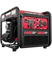 PowerSmart 4800-Watt Portable Inverter Generator with Wheels Handle Kit, CO Sensor, Quiet, RV-Ready, HB5046C