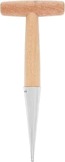 Hand Dibber, Seed Dibber, Garden Dibber, Dibber Garden Tool, Galvanized Alloy Head, Bulb Planter for Planting Flowers Tulips Daffodils Dahlias