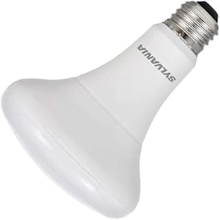 SYLVANIA LED Flood Light Bulb, BR30, 65W Equivalent, Efficient 9W, Dimmable, 10 Year, 650 Lumens, 3500K, Bright White - 2 Pack (78029)