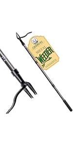 Grampa's Weeder - The Original Stand Up Weed Puller Tool with Long Handle - Made with Real Bamboo & 4-Claw Steel Head Design - Easily Remove Weeds Without Bending, Pulling, or Kneeling.