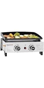 Outdoor Grill Cart with Wheels, Movable Kitchen Island with Storage Cabinet for BBQ, Stainless Steel Dining Cart Table for Food Prep, Black, PC3403S-SC