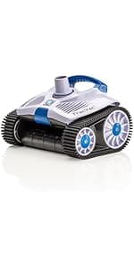 Hayward TracVac Lightweight Automatic Suction Vacuum Cleaner with Hose and Valve for In Ground Swimming Pool Maintenance, White