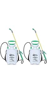 REALWORK 4-Gallon Backpack Sprayer with Padded Shoulder Strap for Pests & Weeds, Watering Garden, and Spraying Plants, in Translucent White