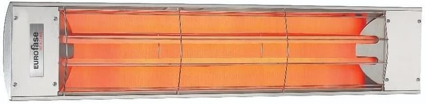 Eurofase Heating 5000 Watt Electric Infrared Dual Element Heater-240 Voltage-Stainless Steel Finish-No Fascia Decorative Fascia