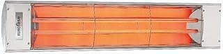 Eurofase Heating 5000 Watt Electric Infrared Dual Element Heater-240 Voltage-Stainless Steel Finish-No Fascia Decorative Fascia