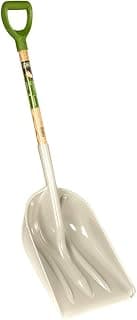 AMES 2682700 Poly Scoop with Hardwood Handle and D-Grip, 46-Inch, Brown
