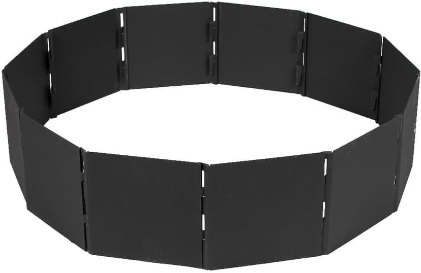 TITAN GREAT OUTDOORS Heavy Steel 48in Campfire Pit Ring, 12 Panels, Portable Collapsible Design, Easy to Transport, Campfires and Bonfires