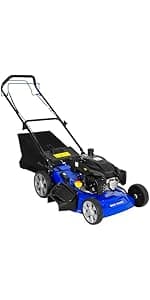 BILT HARD 21 Inch Self Propelled Lawn Mower, 3-in-1 Gas Lawnmower with 201cc 4-Cycle Engine, Bagging, Mulching and Side Discharge, Adjustable 8-Positions Cutting Height, Easy Start