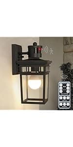 Porch Light with GFCI Outlet Built in, Dusk to Dawn Outdoor Light with Outlet, Waterproof Anti-Rust Alunmium Exterior Light Fixture Wall Mount Outside Light for House Garage Front Door, Bulb Included