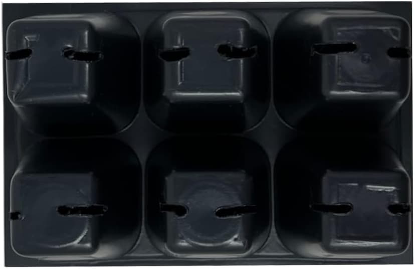 Seed Starter Trays, 144 Cells (24 Trays - 6 Cells Per Tray) + Plant Stakes