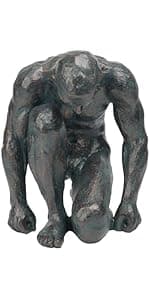 Guichifun Yoga Dancer Statue Home Decoration - Resin Bronze Sculpture Modern Creative Home Garden Statue Handicrafts Art Ware Home Décor Office Room or Outdoor Garden Gifts 16.3 x 7.15 x 13.9 Inch