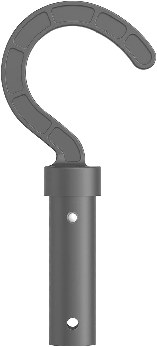 Hook for All Robotic Pool Cleaner, Accessories Hook Customized for Pool Vacuum Robot Including Cordless,Above Ground and Underwater,Attaches to Telescopic Poles-Gray