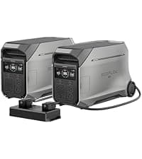 EF ECOFLOW 12kWh Portable Power Station: DELTA Pro 3 with 2 Extra Battery, 120/240V 4000W AC Output, Solar Generator for Home Use, Camping, Emergencies, Power Outages, RVs, and Outdoor Generators