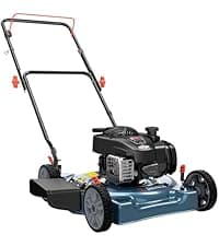 SENIX 20-Inch Gas Lawn Mower with 125 cc 4-Cycle Briggs & Stratton Engine, Side Discharge, 5-Position Single Wheel Height Adjustment (LSPG-L3)