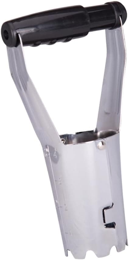 Edward Tools Bulb Planter - Bend Free Tool for Planting Bulbs - Automatic Soil Release for Digging/refilling Hole - Depth Marker for More consistent Planting Tulips, Daffodils, Dahlias