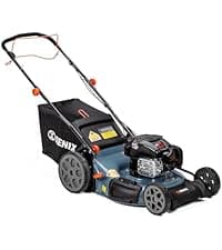 SENIX 20-Inch Gas Lawn Mower with 125 cc 4-Cycle Briggs & Stratton Engine, Side Discharge, 5-Position Single Wheel Height Adjustment (LSPG-L3)