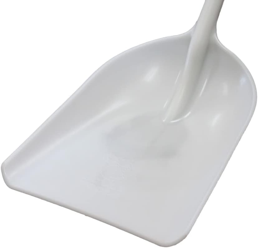 Bully Tools 42-Inch One-Piece Poly Scoop/Shovel for Snow Mulch Cleaning (White)