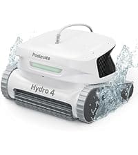 Hydro 4 Corded Robotic Pool Cleaner, Pool Vacuum for Inground Aboveground Pools, 4.1L Filter Basket, Floor Wall Waterline Cleaning, Pool Cleaner Robot Ideal for Pools up to 50 FT in Length