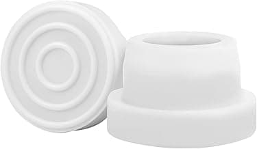 Pool Ladder Bumpers for Inground Pool - Pool Ladder Plugs Fits 1.9” Swimming Pool Ladder Tubing - Steps Inside Plug Caps for Protect Swimming Pool Liner, Rubber Ladder Foot Cover (2Pack)