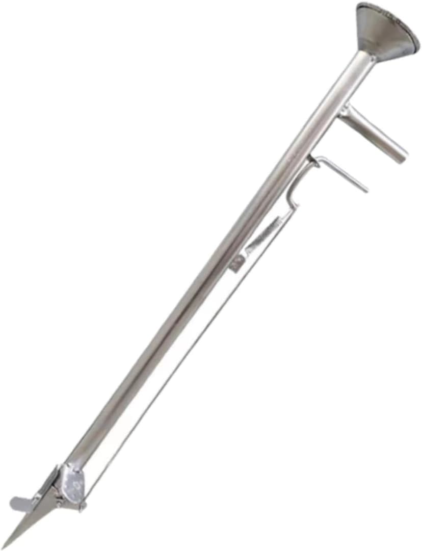 Garden Seeder Bulb Planting Tool, Agriculture Garden Sowing and Fertilization Vegetable Seeder,Manual Planter,Long Handled Bulb Planter Tools for Beans Cotton, Length 93cm