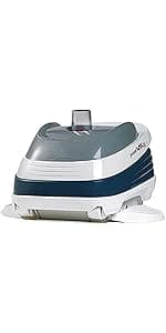 Hayward TracVac Lightweight Automatic Suction Vacuum Cleaner with Hose and Valve for In Ground Swimming Pool Maintenance, White
