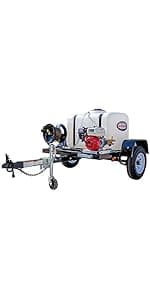 SIMPSON Cleaning PS60843 PowerShot 4400 PSI Gas Pressure Washer, 4.0 GPM, CRX 420cc Engine, Includes Spray Gun and Extension Wand, 5 QC Nozzle Tips, 3/8-inch x 50-foot Monster Hose, 49-State