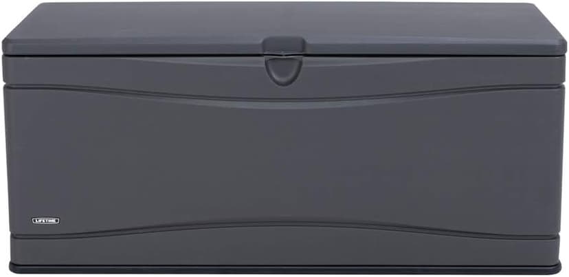 Lifetime 60298 Heavy Duty Outdoor Storage Deck Box, 130 Gallon, Gray