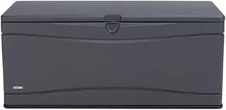 Lifetime 60298 Heavy Duty Outdoor Storage Deck Box, 130 Gallon, Gray