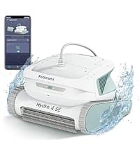 Hydro 4 Corded Robotic Pool Cleaner, Pool Vacuum for Inground Aboveground Pools, 4.1L Filter Basket, Floor Wall Waterline Cleaning, Pool Cleaner Robot Ideal for Pools up to 50 FT in Length