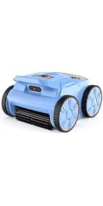 Cordless Pool Vacuum for Inground Pools, Automatic Robotic Pool Cleaner with Wall and Waterline Cleaning, Gray