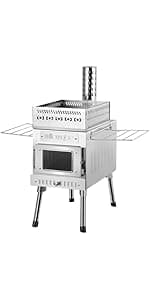 WillowyBe Portale Outdoor Sauna Set with Tent, Dry Sauna Wood Stove, Driftwood-infused Cooking for Friends