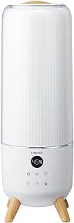 Homedics Ultrasonic Humidifier - Large Deluxe Air Humidifiers for Bedroom, Plants, Office - Top-Fill 1.47-Gallon Tank, Cool Mist, Essential Oil Pads and Built-In Timer, 3 Speed Settings, White