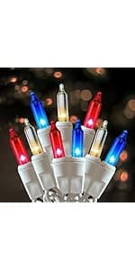 Christmas Lights 100 Count Mini Clear Lights 21ft White Wire Christmas Tree String Lights Set for Outdoor Indoor Christmas Decorations Wedding Decorations Valentines Day Decor,UL Certified (21feet)