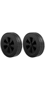 7 Inch 70-05-104 DGF493BNP DGH474CRP Wheels Replacement Parts for Dyna Glo Grill Wheels DGF510SBP DGH450CRP DGH450CRP-D DGH450CRP-D DGB494SPB Plastic Black Gas Grill Wheel Replacement 2 pcs