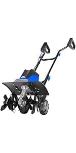 BILT HARD Electric Tiller Cultivator 14 inch, 10 Amp 4 Steel Tines Corded Tiller for Gardening with Foldable Handle, Portable Garden Rototiller with Adjustable Wheels