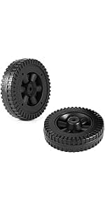 7 Inch 70-05-104 DGF493BNP DGH474CRP Wheels Replacement Parts for Dyna Glo Grill Wheels DGF510SBP DGH450CRP DGH450CRP-D DGH450CRP-D DGB494SPB Plastic Black Gas Grill Wheel Replacement 2 pcs