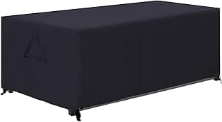 ABCCANOPY Patio Deck Box Cover Waterproof And Dustproof Winter Protection Outdoor Storage Box Cover Universal Furniture Cover 54x28x24 Black