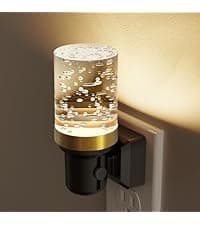 L LOHAS LED Night Light,Dimmable Night Lights Plug into Wall, 2 Pack Acrylic Nightlight with 0-100 LM Adjustable Brightness, 3000K Plug in Night Light with Dusk to Dawn Sensor, for Bathroom Hallway