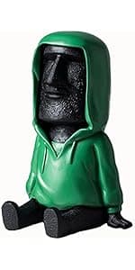 Easter Island Moai Statue - Stone Moai Figurine Decor for Home & Outdoor Garden - 3 (Large Size)