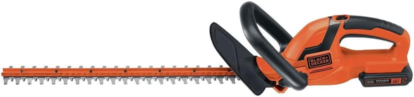 BLACK+DECKER 20V MAX Cordless Hedge Trimmer, 22 Inch Steel Blade, Reduced Vibration, Battery and Charger Included (LHT2220)