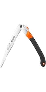 REXBETI Folding Saw, Heavy Duty 11 Inch Extra Long Blade Hand Saw for Wood Camping, Dry Wood Pruning Saw With Hard Teeth, Quality SK-5 Steel