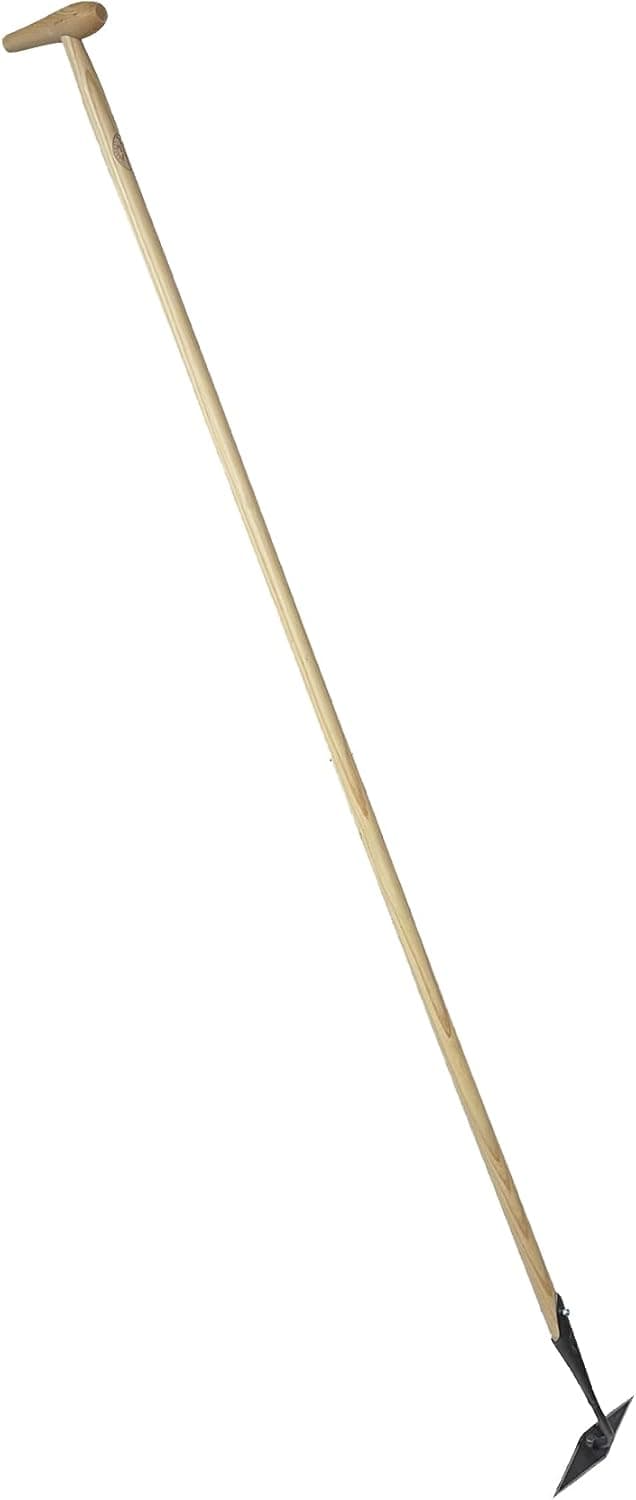 DeWit Diamond Hoe with P-Grip Handle-Long Handle Garden Hoe with Forged Steel Diamond Head – 4 Sharp Edges – Weed Without Bending – Push & Pull Action
