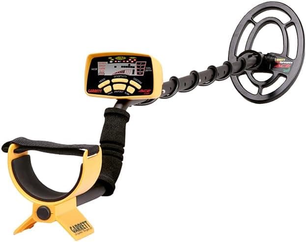 Garrett ACE 250 Metal Detector – Made in The USA - Electronic Pinpointing, 5 Search Modes, Accept/Reject Discrimination, Depth Indicator