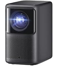 Dangbei Atom Portable Laser Projector, 1200 ISO Lumens, 3D Ready, Official Netflix, 1080p HD with 4K HDR Input, 180" Display, HDR10, 2x5W Dolby Audio, Home Theater Projector with WiFi and Bluetooth