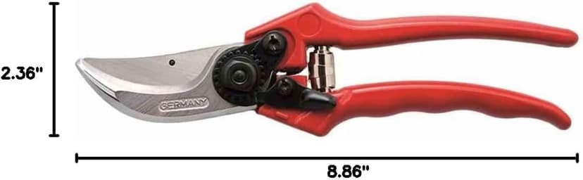 Berger Professional Pruning Shear, Forged Steel Body, Sap Groove to Prevent Sticking, 2 Locking Positions, Ergonomic Handle to Reduce Hand Strain, 1200