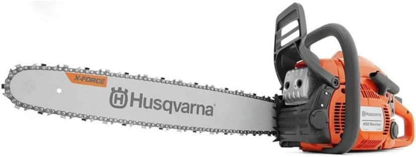 Husqvarna 450 Rancher 20 Inch Gas Chainsaw, 50.2-cc 3.2-HP, 2-Cycle X-Torq Engine, For Tree Pruning, Yard Cleanups and Firewood Cutting