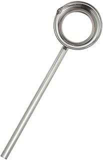 HEMOTON Stainless Steel Long Handle Water Ladle Kitchen Soup Ladle Bath Shampoo Ladle Scoop Cup Garden Ladle Metal Water Dipper with Pour Spout
